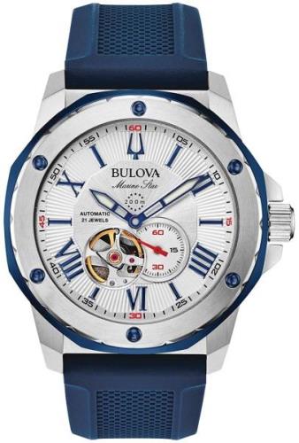 Bulova Miesten kello 98A225 Marine Star Hopea/Kumi Ø45 mm