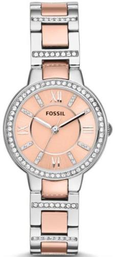 Fossil Naisten kello ES3405 Virginia Pinkki/Punakultasävyinen Ø29 mm