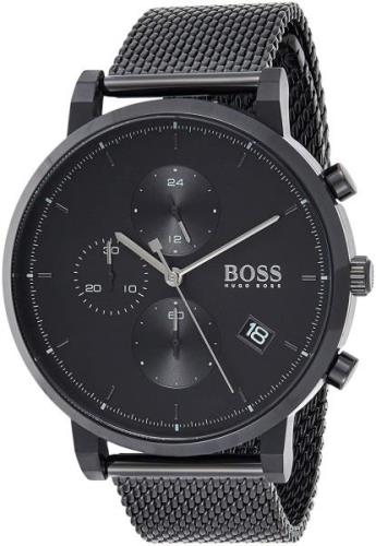 Hugo Boss Miesten kello 1513813 Musta/Teräs Ø43 mm