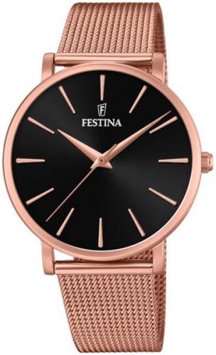 Festina Naisten kello F20477-2 Musta/Punakultasävyinen Ø38 mm