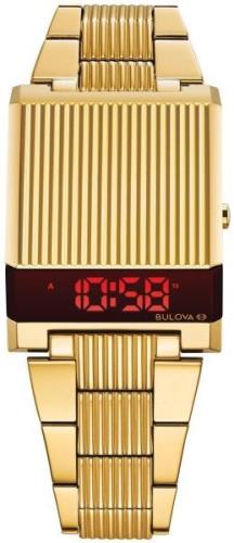 Bulova Miesten kello 97C110 LCD/Kullansävytetty teräs