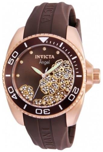 Invicta Naisten kello 23489 Angel Ruskea/Kumi Ø39 mm