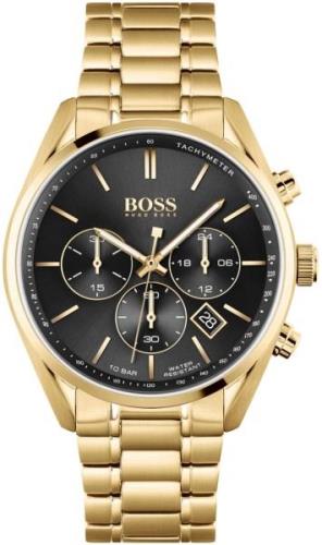 Hugo Boss Miesten kello 1513848 Champion Musta/Kullansävytetty