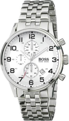 Hugo Boss Miesten kello 1512445 Aeroliner Hopea/Teräs Ø44 mm