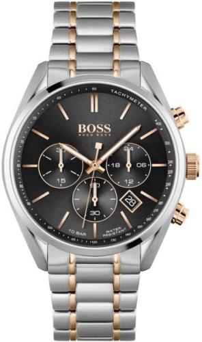 Hugo Boss Miesten kello 1513819 Champion Musta/Punakultasävyinen