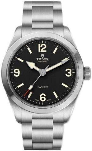 Tudor M79950-0001 Ranger Musta/Teräs Ø39 mm