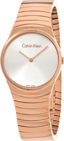 Calvin Klein Naisten kello K8A23646 Hopea/Punakultasävyinen Ø33 mm
