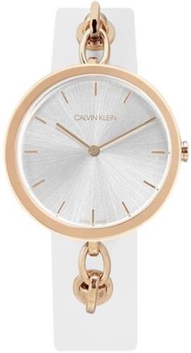 Calvin Klein Naisten kello KBM236L6 Hopea/Punakultasävyinen Ø34 mm