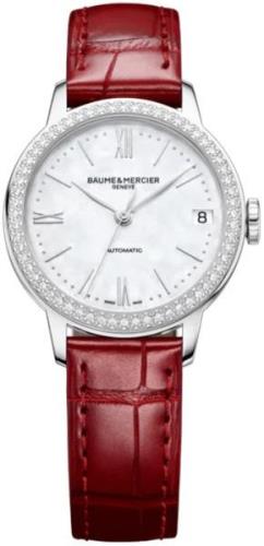 Baume & Mercier Naisten kello MOA10546 Classima Valkoinen/Nahka