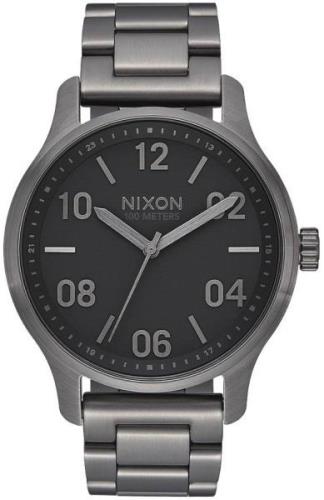 Nixon Miesten kello A1242-1531-00 The Patrol Musta/Teräs Ø42 mm