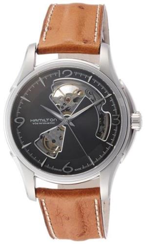 Hamilton Miesten kello H32565585 Jazzmaster Musta/Nahka Ø40 mm