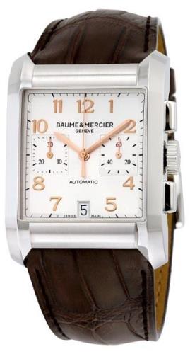 Baume & Mercier Miesten kello MOA10029 Hampton Hopea/Nahka