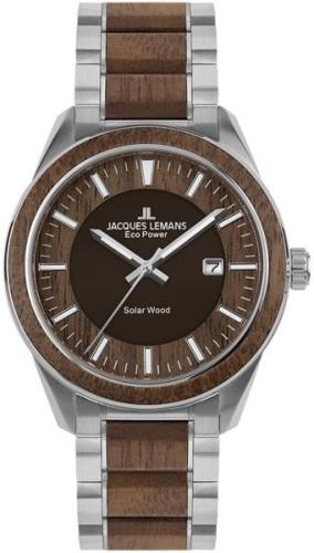 Jacques Lemans 1-2116H Eco Power Solar Ruskea/Teräs Ø40 mm