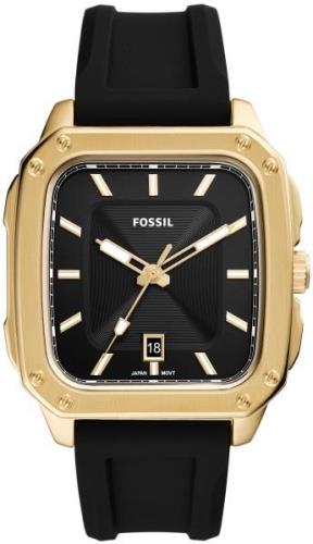 Fossil Miesten kello FS5981 Inscription Musta/Kumi Ø42 mm