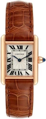 Cartier Naisten kello WGTA0010 Tank Louis Hopea/Nahka