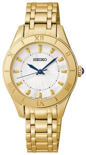 Seiko Naisten kello SRZ434P1 Dress Ladies Valkoinen/Kullansävytetty