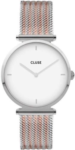 Cluse Naisten kello CW0101208003 Valkoinen/Punakultasävyinen Ø33 mm