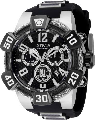 Invicta Miesten kello 40441 Jason Taylor Musta/Teräs Ø52 mm