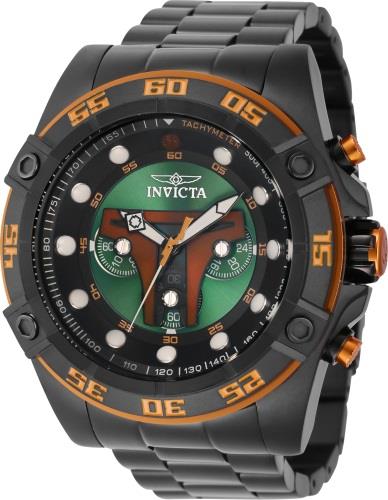 Invicta Miesten kello 40093 Star Wars Vihreä/Teräs Ø52 mm