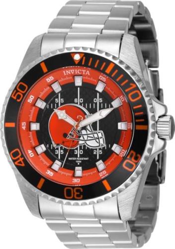 Invicta Miesten kello 43328 NFL Musta/Teräs Ø52 mm