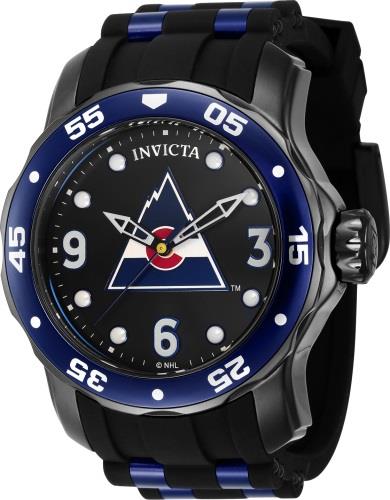 Invicta Miesten kello 42652 NHL Musta/Teräs Ø48 mm