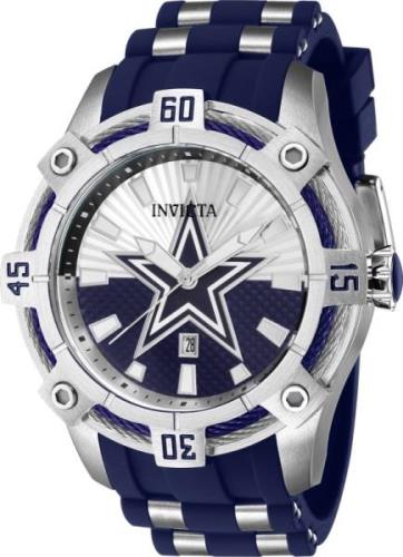 Invicta Miesten kello 43323 NFL Hopea/Teräs Ø52 mm