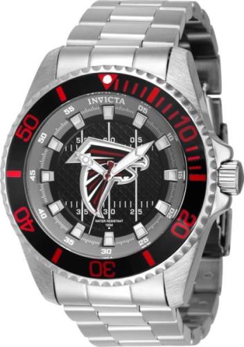 Invicta Miesten kello 43332 NFL Musta/Teräs Ø52 mm