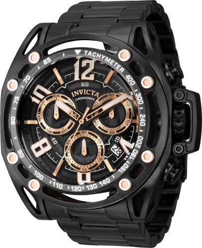 Invicta Miesten kello 39145 S1 Rally Musta/Teräs Ø53 mm