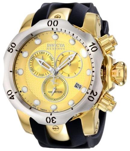 Invicta Miesten kello 16151 Venom Kullattu/Kumi Ø54 mm