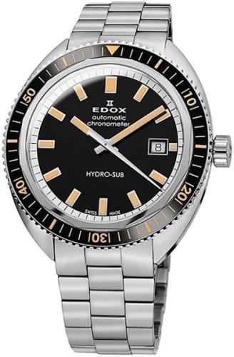 Edox Miesten kello 80128-3NBM-NIB Hydro-sub Musta/Teräs Ø42 mm