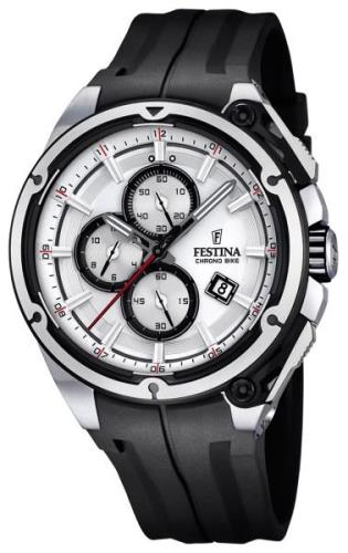 Festina Miesten kello F16882-1 Sport Hopea/Kumi Ø47 mm