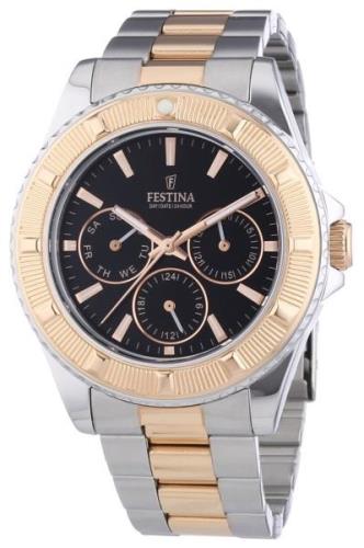 Festina Naisten kello F16692-5 Musta/Kullansävytetty teräs Ø40 mm