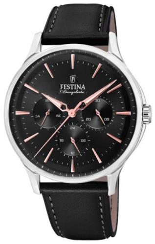 Festina Miesten kello F16991-4 Sport Musta/Nahka Ø41 mm