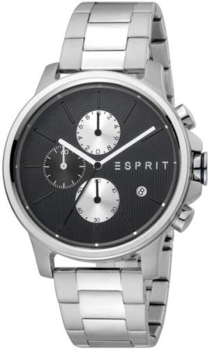 Esprit Miesten kello ES1G155M0065 Course Musta/Teräs Ø42 mm