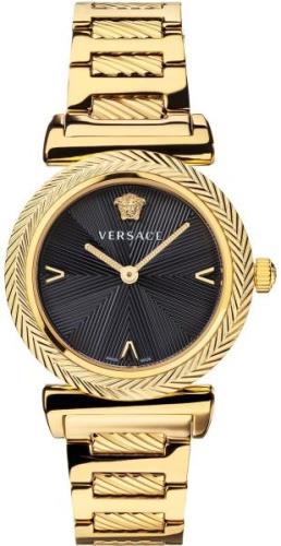Versace Naisten kello VERE02220 V Motif 35mm Musta/Kullansävytetty