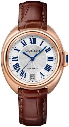 Cartier Naisten kello WGCL0013 Cle De Hopea/Nahka Ø35 mm