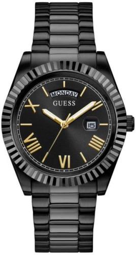 Guess Miesten kello GW0265G4 Connoisseur Musta/Teräs Ø42 mm