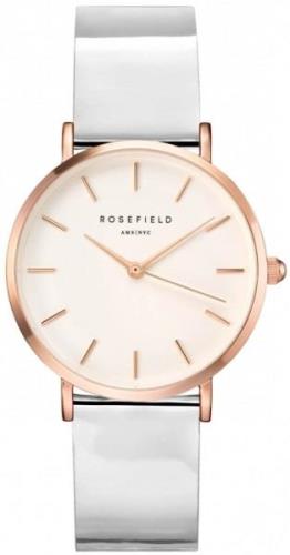 Rosefield Naisten kello SHMWR-H35 Premium Gloss Hopea/Nahka Ø33 mm