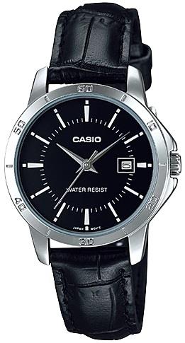 Casio LTP-V004L-1AUDF Quartz Musta/Nahka