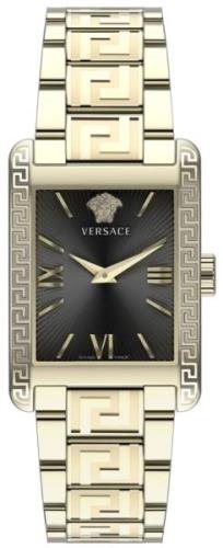 Versace Naisten kello VE1C01122 Tonneau Musta/Kullansävytetty teräs