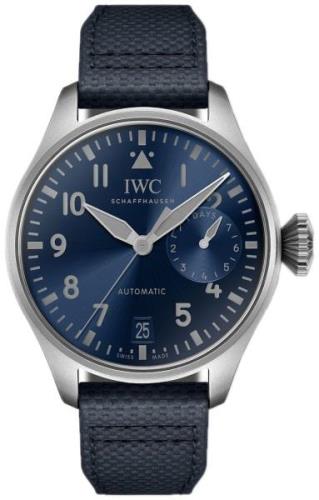 IWC Miesten kello IW501019 Big Pilot Sininen/Nahka Ø46.2 mm