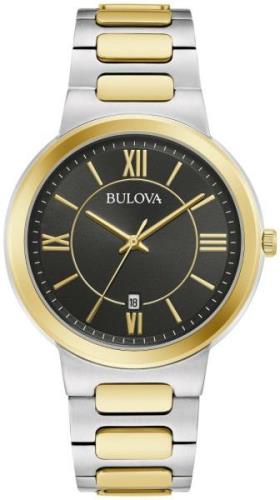 Bulova Miesten kello 98B368 Classic Musta/Kullansävytetty teräs