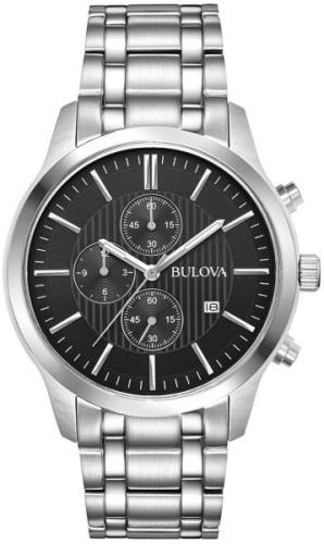 Bulova Miesten kello 96B304 Sport Musta/Teräs Ø43 mm