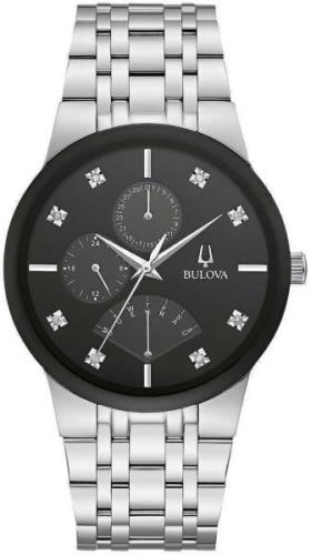 Bulova Miesten kello 96D148 Diamond Musta/Teräs Ø40 mm