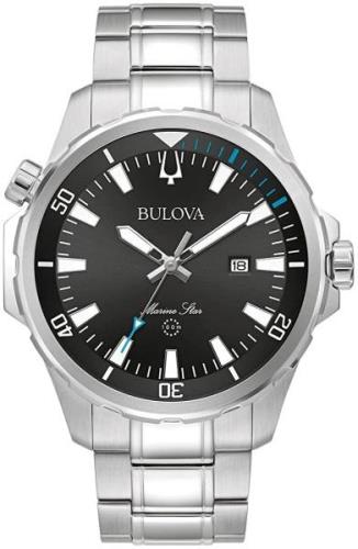 Bulova Miesten kello 96B382 Marine Star Musta/Teräs Ø44 mm