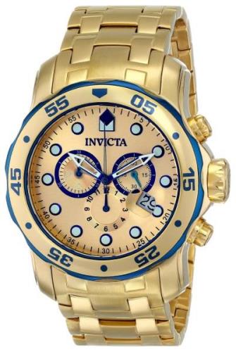 Invicta Miesten kello 80069 Pro Diver Kullattu/Kullansävytetty