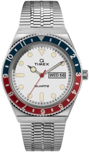 Timex Miesten kello TW2U61200 Valkoinen/Teräs Ø38 mm