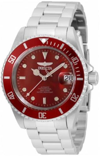 Invicta Miesten kello 35692 Pro Diver Punainen/Teräs Ø40 mm