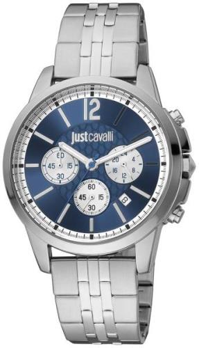 Just Cavalli Miesten kello JC1G175M0265 Classic Sininen/Teräs Ø42 mm