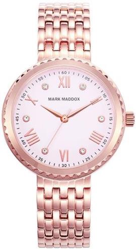 Mark Maddox Naisten kello MM7018-73 Classic Kulta/Punakultasävyinen